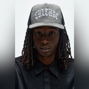 Black and Gray Trucker Cap